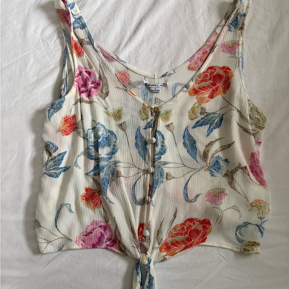 O'Neill Multicolor Floral Tie Camisole